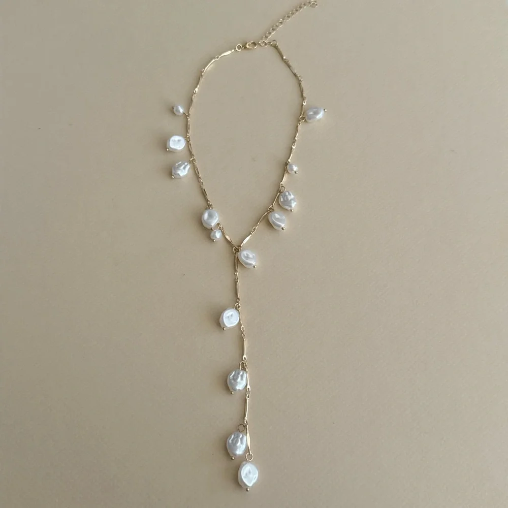 Pearl Drop Necklace #2305 - Picture 3 of 6